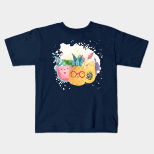 Watercolor Summer Fruits Kids T-Shirt